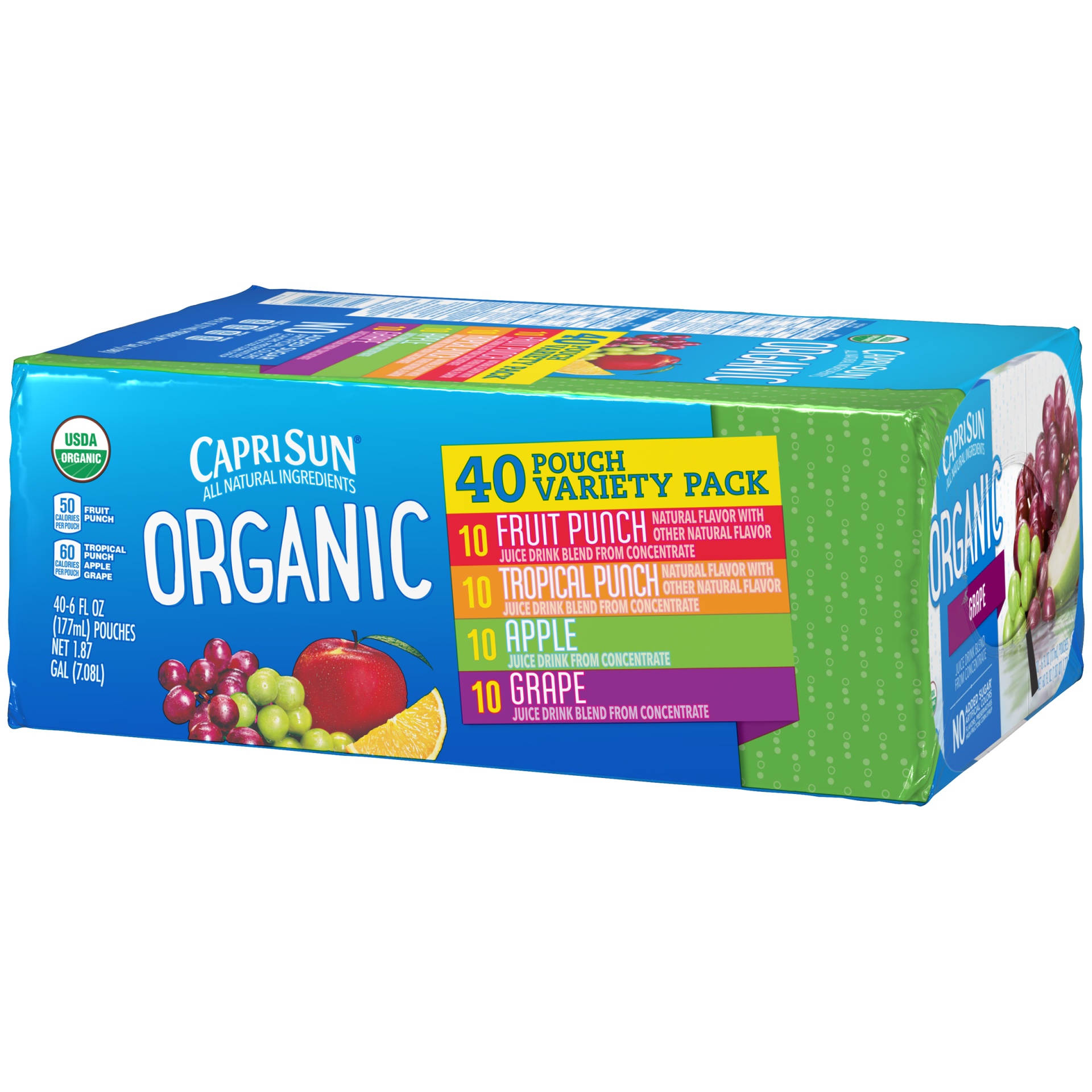 slide 4 of 6, Capri Sun Organic Juice Variety Pack, 