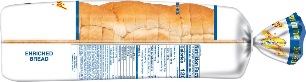 slide 9 of 12, Evangeline Maid Small Old Fashioned Enriched Sandwich Bread, Sliced White Bread, 18 oz Loaf, 18 oz