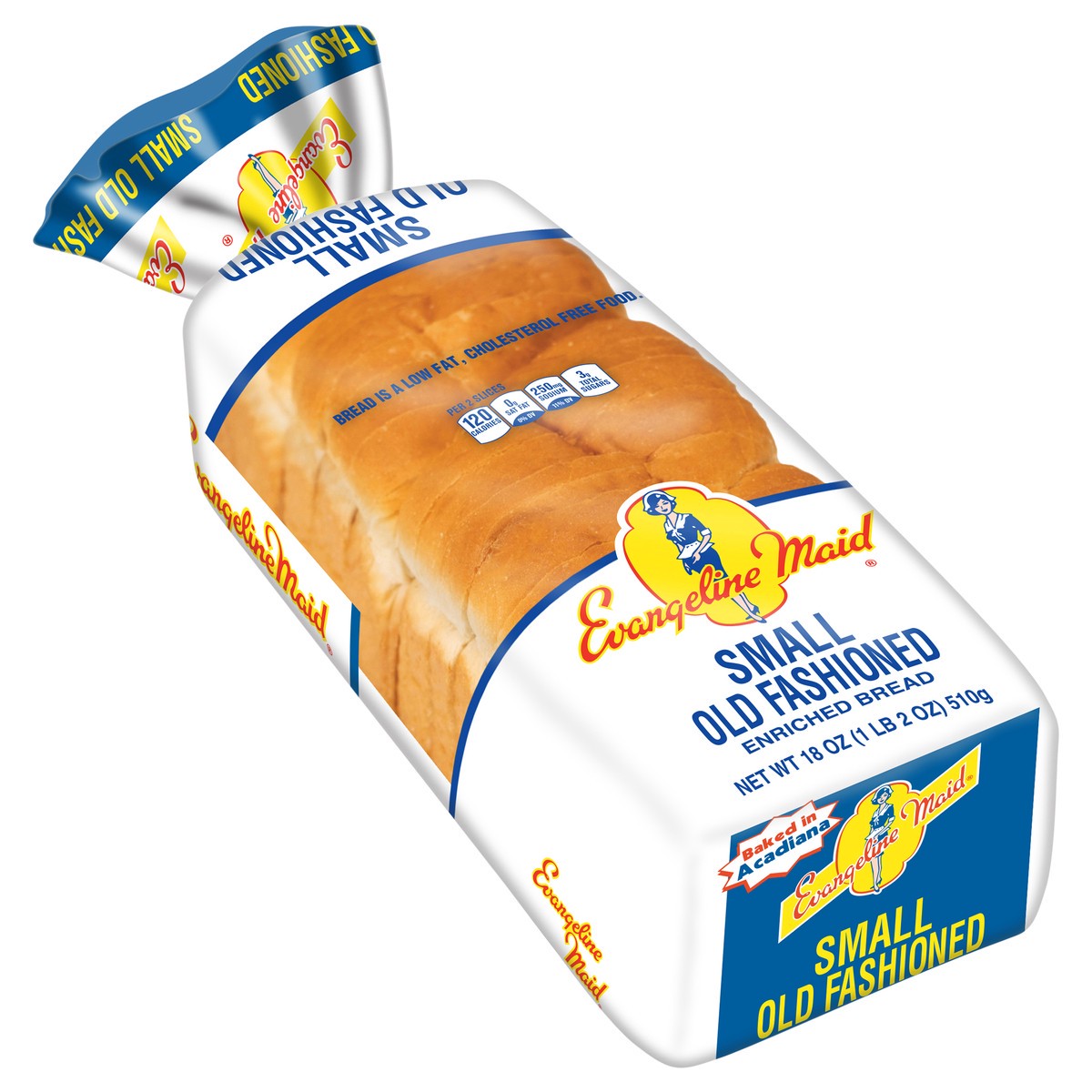 slide 5 of 12, Evangeline Maid Small Old Fashioned Enriched Sandwich Bread, Sliced White Bread, 18 oz Loaf, 18 oz