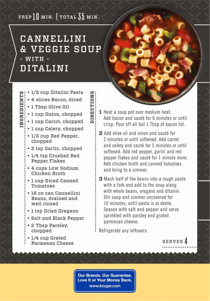 slide 2 of 4, Kroger Ditalini Pasta - 16 oz, 16 oz