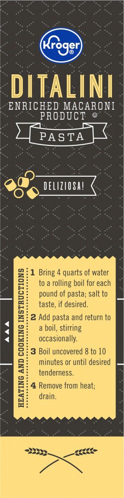 slide 3 of 4, Kroger Ditalini Pasta - 16 oz, 16 oz