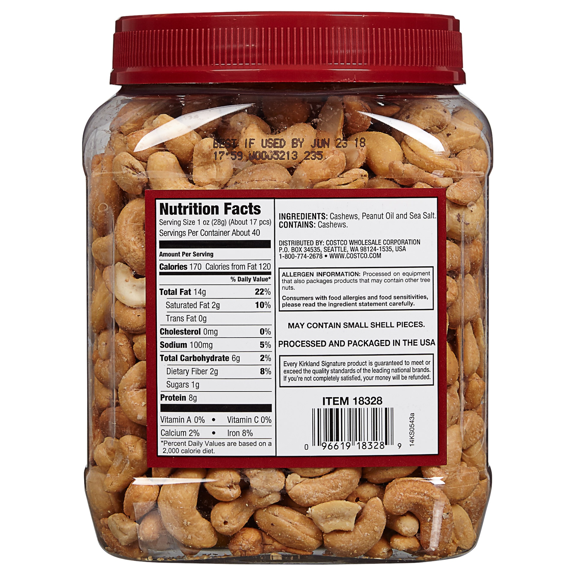 slide 2 of 2, Kirkland Signature Whole Fancy Cashews, 