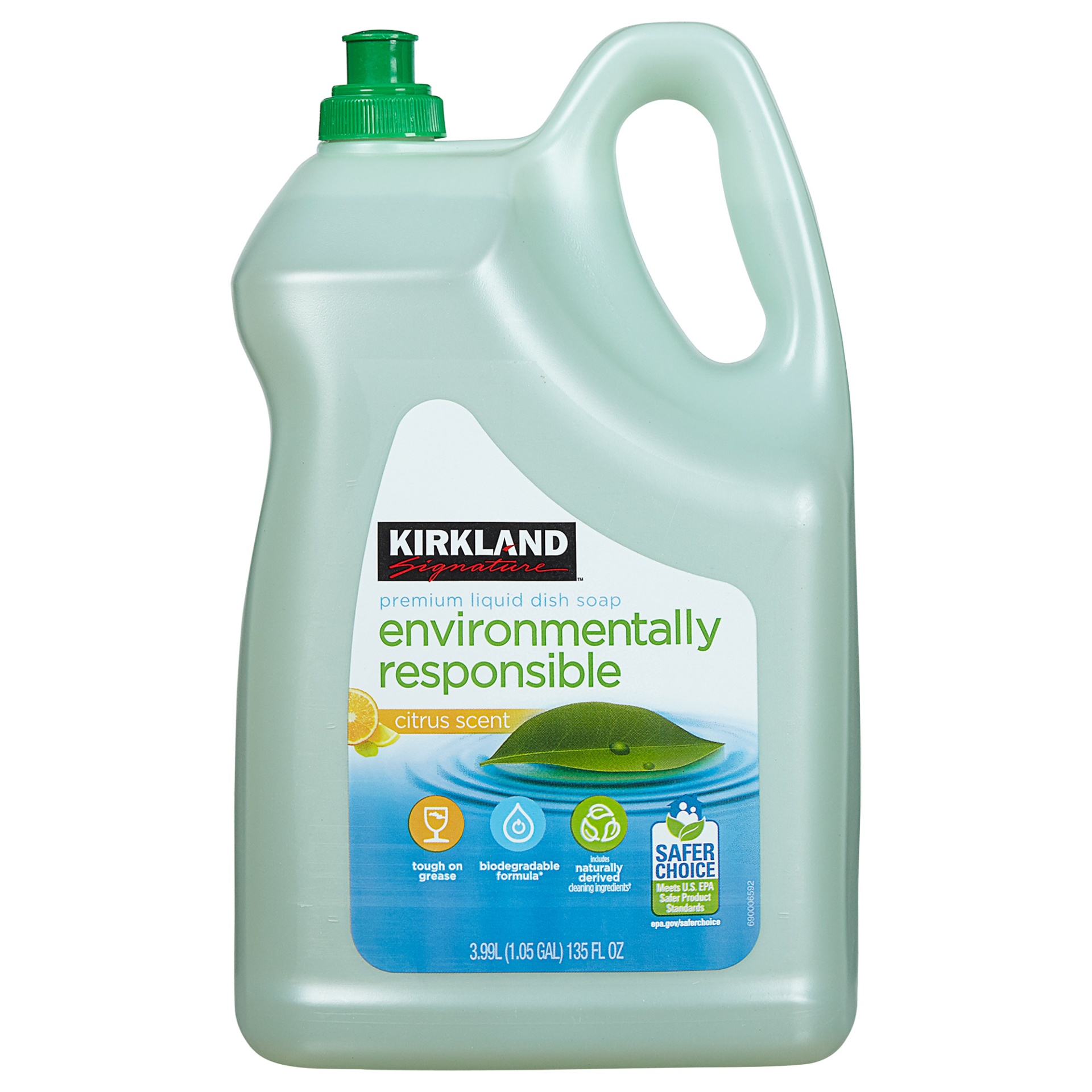 slide 1 of 2, Kirkland Signature Eco Friendly Liquid Dish Soap, 