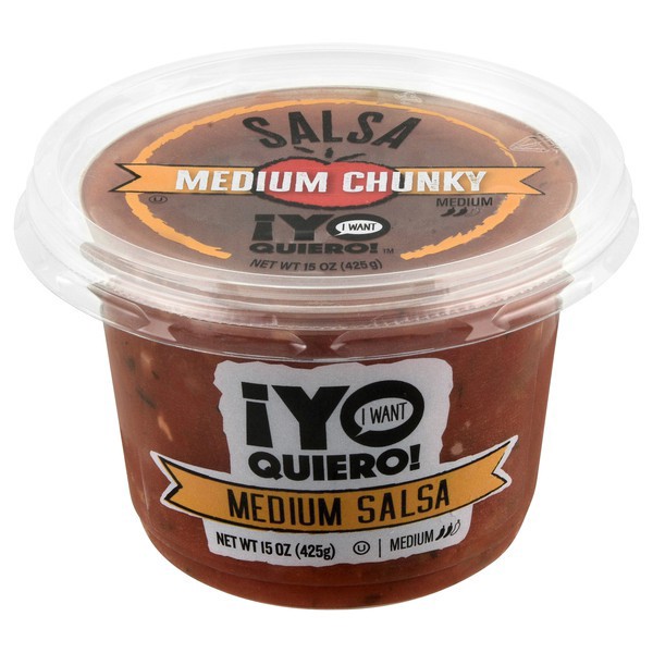 slide 1 of 1, Yo Querio Salsa Red Medium, 15 oz