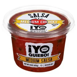 Yo Quiero Chunky Medium Salsa 15 oz
