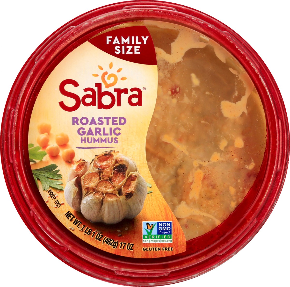 slide 12 of 13, Sabra Family Size Roasted Garlic Hummus 17 oz, 17 oz