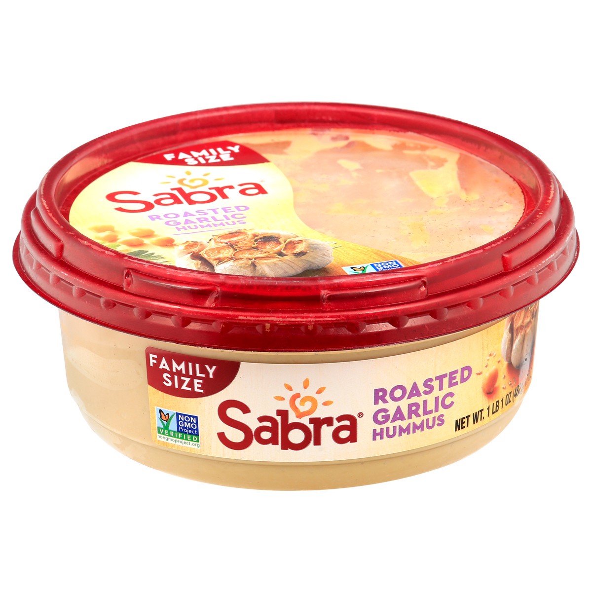 slide 6 of 13, Sabra Family Size Roasted Garlic Hummus 17 oz, 17 oz