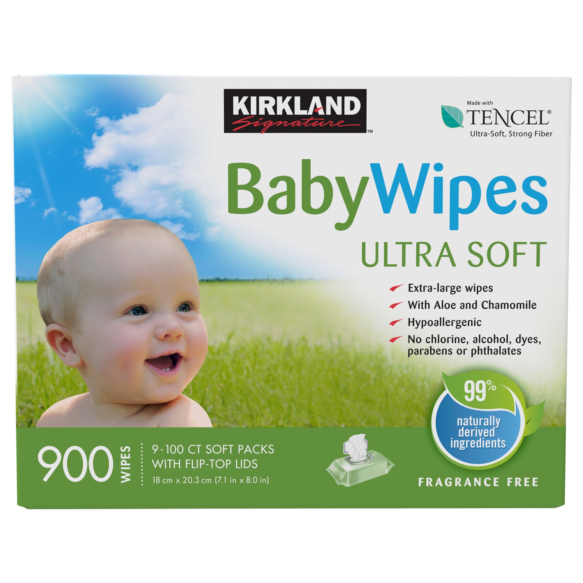 slide 1 of 2, Kirkland Signature Baby Wipes, 