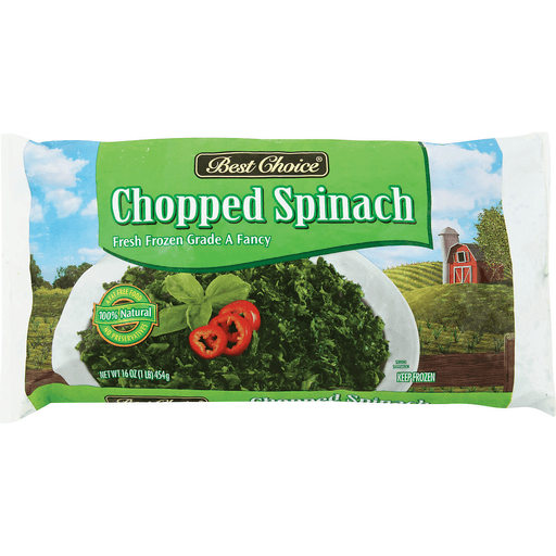 slide 1 of 1, Best Choice Frozen Chopped Spinach, 16 oz