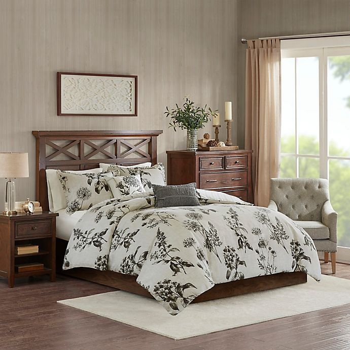 slide 1 of 10, Harbor House Nellie Full/Queen Duvet Cover Set - Grey, 1 ct