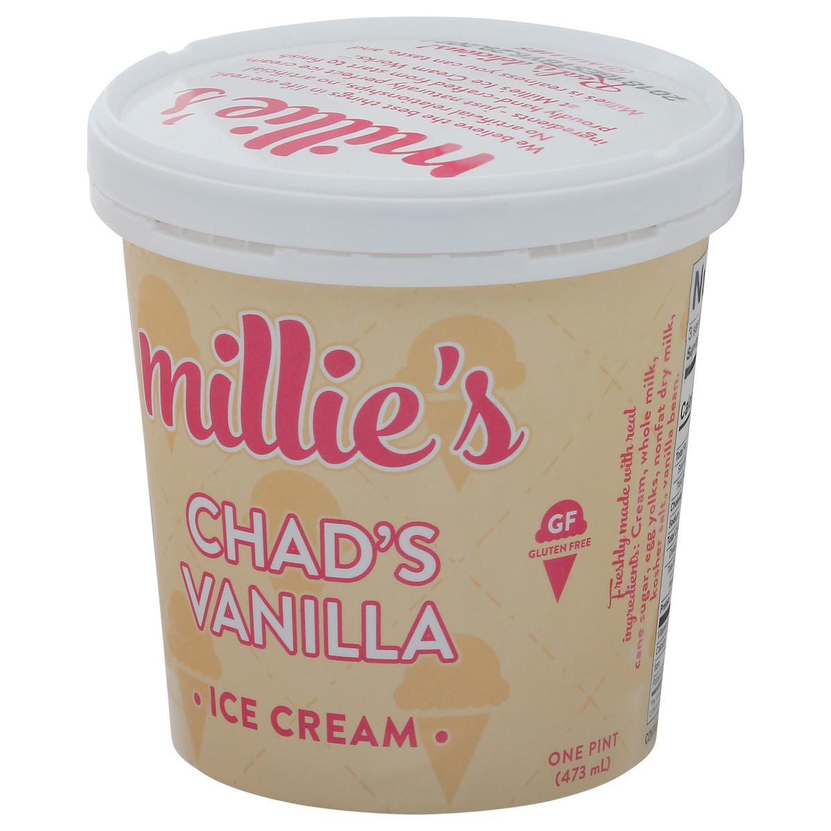 slide 6 of 12, Millie's Chad's Vanilla Ice Cream 1 pt, 1 pint