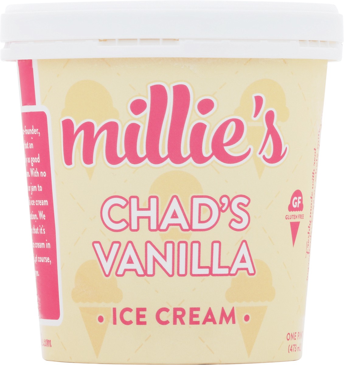 slide 2 of 12, Millie's Chad's Vanilla Ice Cream 1 pt, 1 pint