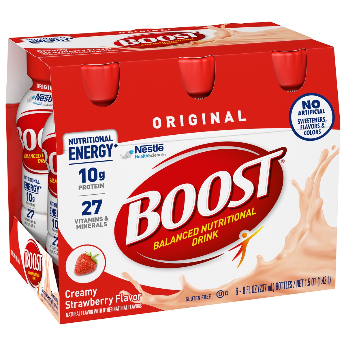 slide 8 of 9, Boost ORIGINAL Complete Nutritional Drink, Strawberry Bliss, 6 ct; 8 fl oz