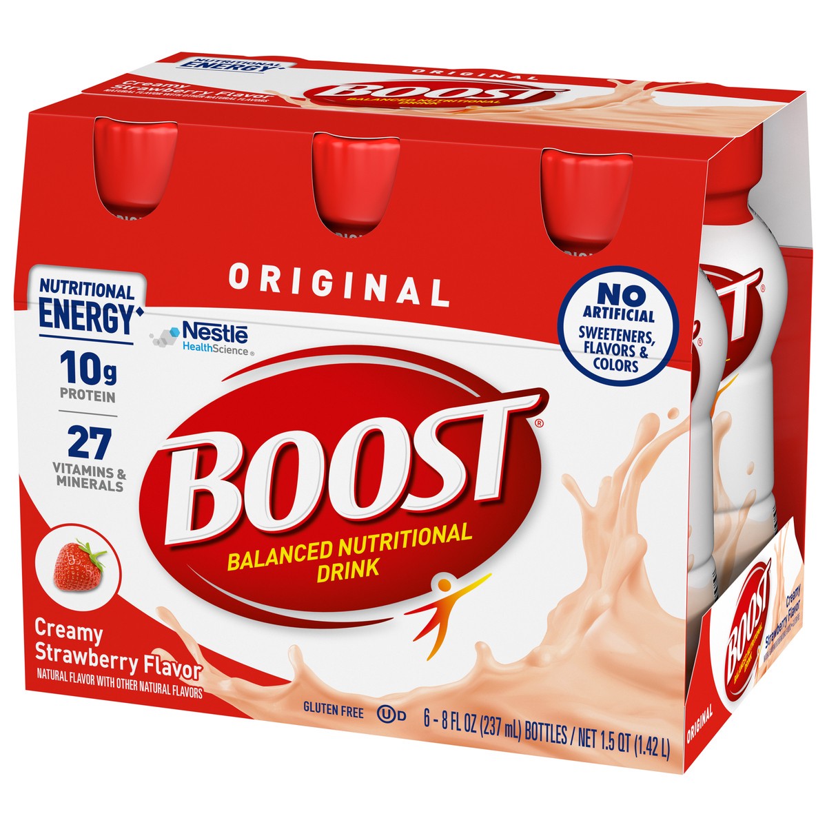 slide 3 of 9, Boost ORIGINAL Complete Nutritional Drink, Strawberry Bliss, 6 ct; 8 fl oz