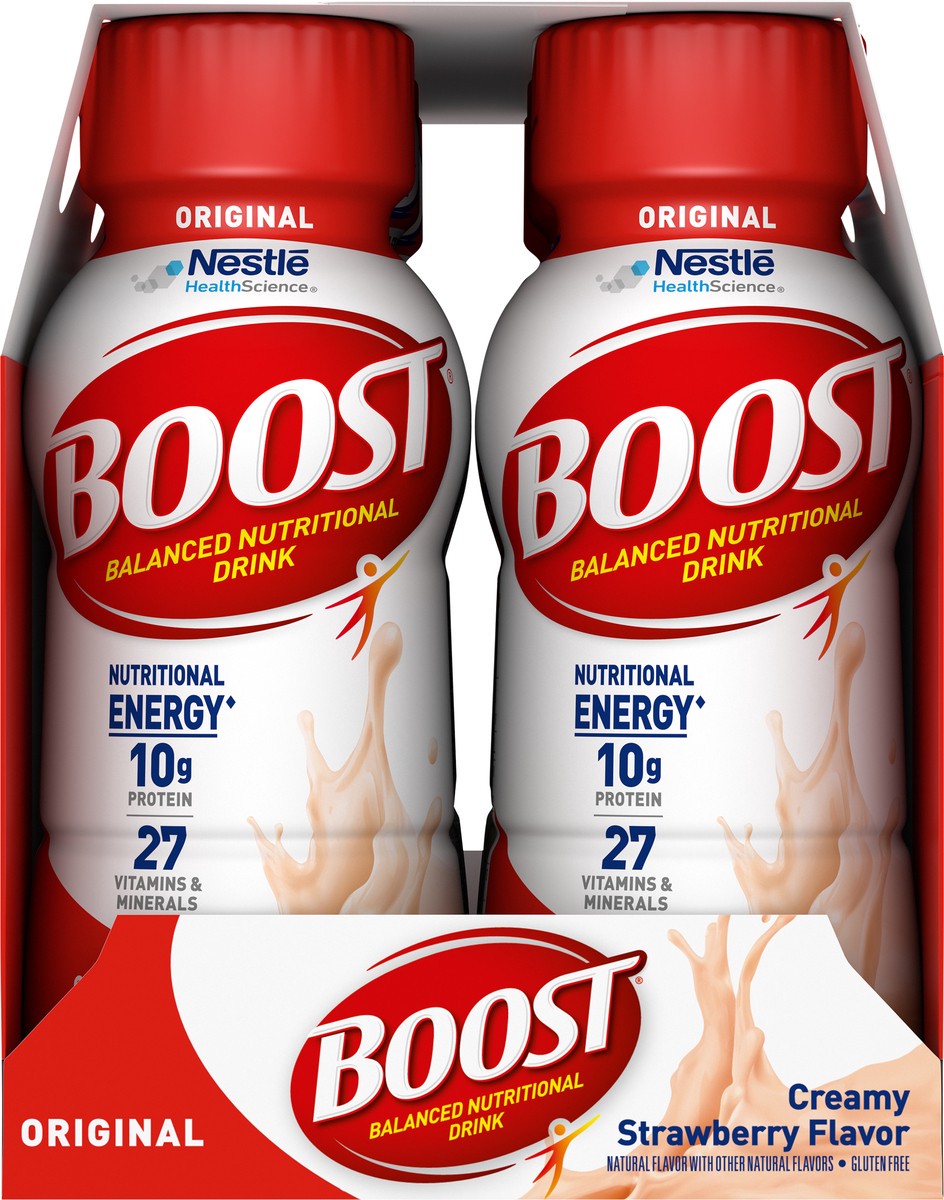 slide 4 of 9, Boost ORIGINAL Complete Nutritional Drink, Strawberry Bliss, 6 ct; 8 fl oz