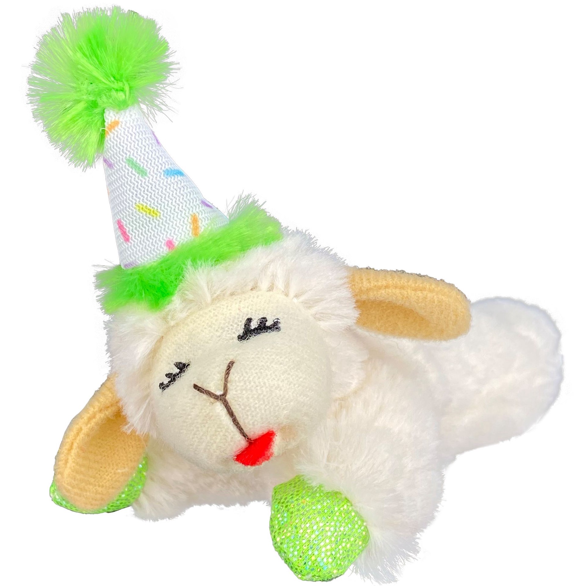 slide 1 of 1, Multipet® Birthday Lamb Chop Cat Toy, 1 ct
