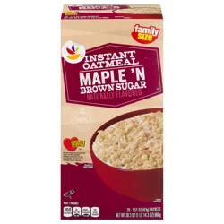 Stop & Shop Maple 'n Brown Sugar Instant Oatmeal Family Size - 20 ct