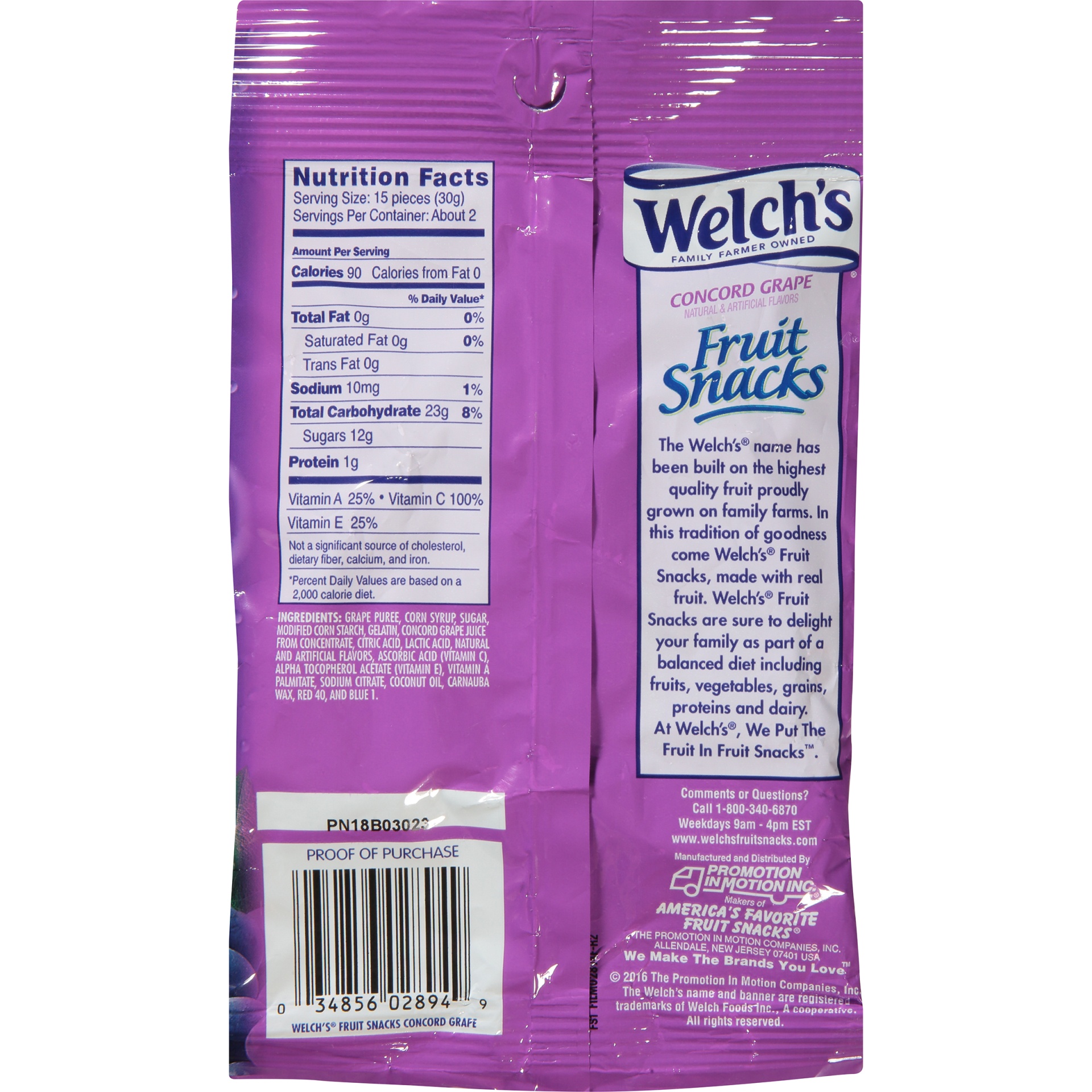 slide 2 of 6, Welch's Grape Fruit Snacks, 2.25 oz