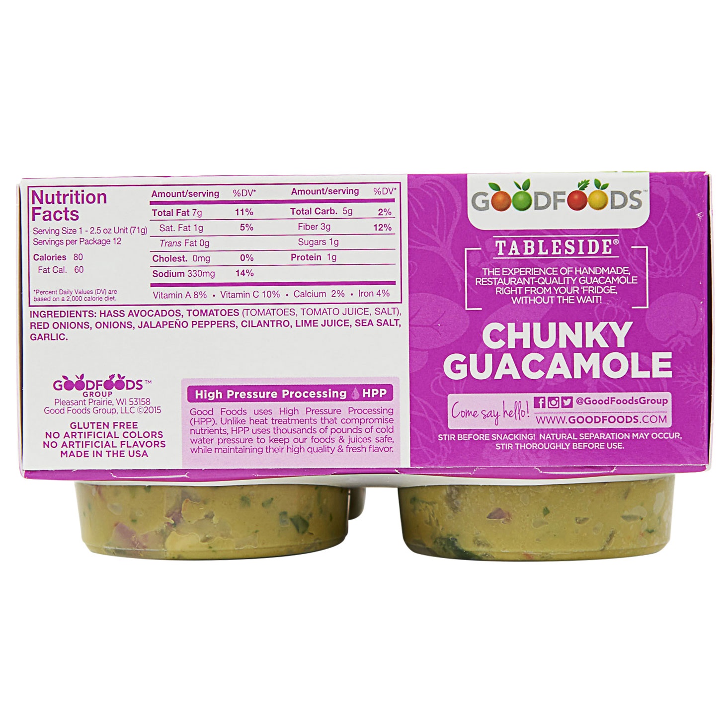 slide 2 of 2, Goodfoods Guacamole Singles, 