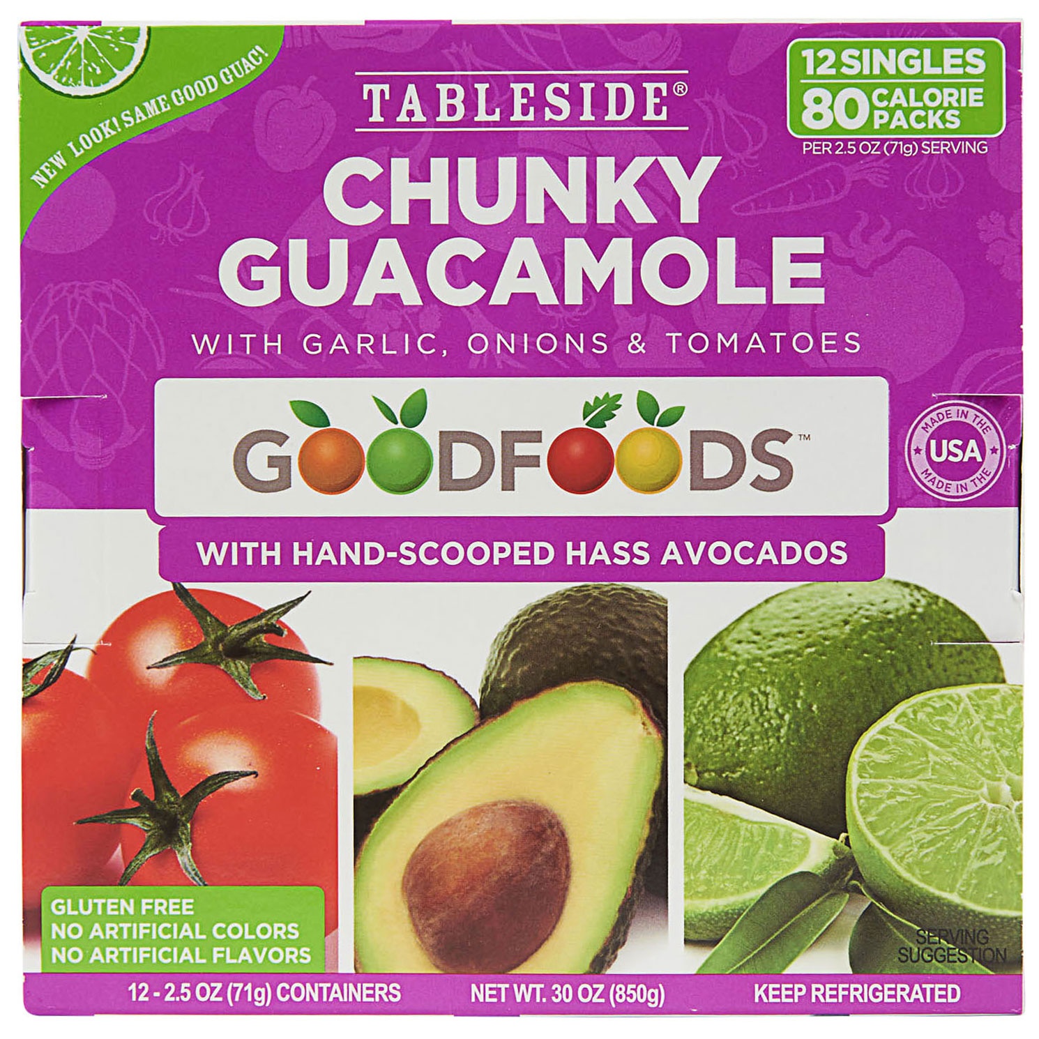 slide 1 of 2, Goodfoods Guacamole Singles, 