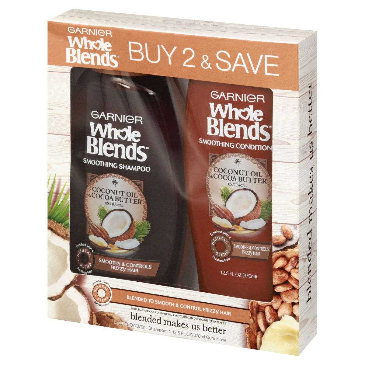 slide 8 of 9, Garnier Whole Blends Coconut Oil Cocoa Butter Twin Pack, 2 ct