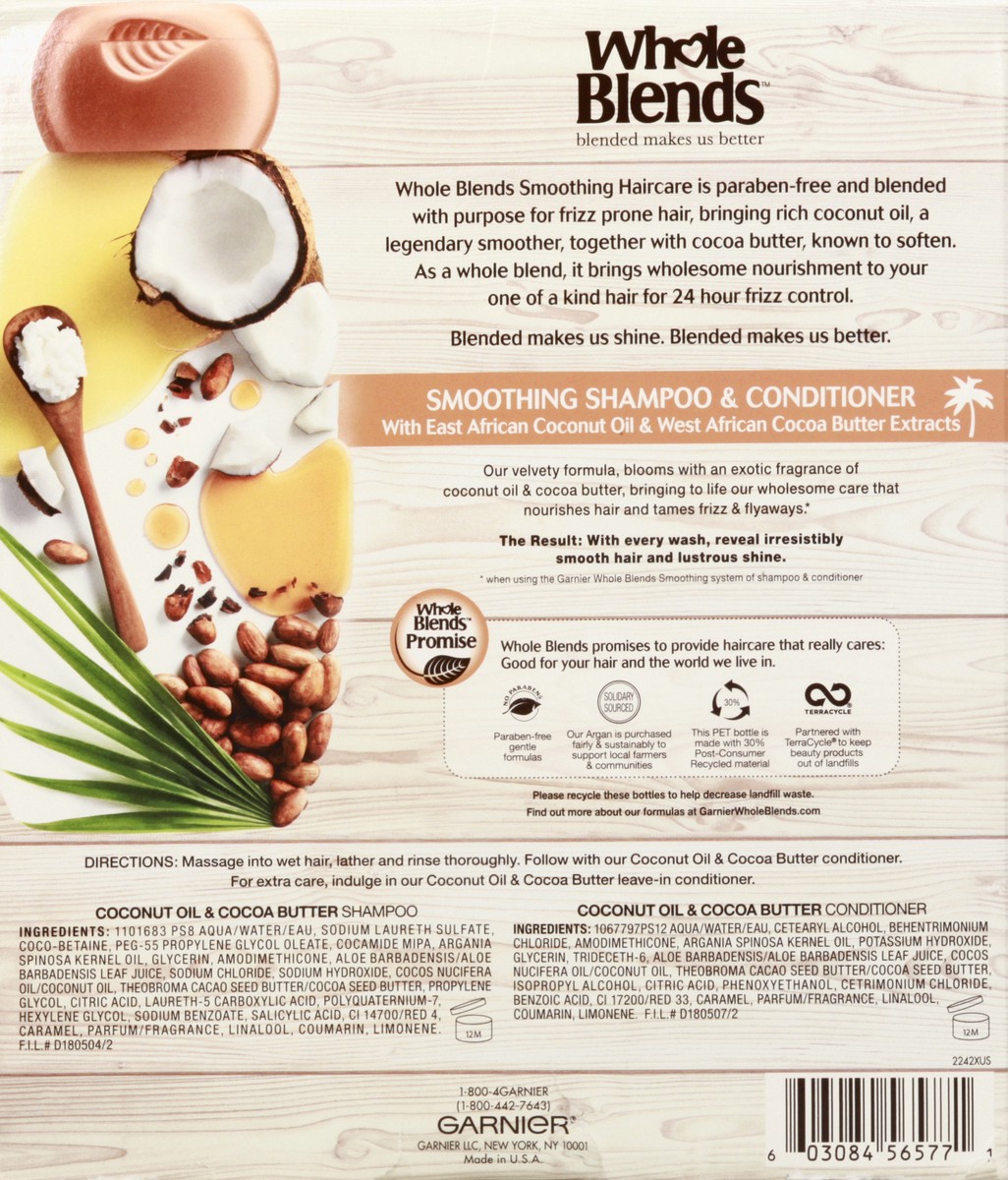 slide 9 of 9, Garnier Whole Blends Coconut Oil Cocoa Butter Twin Pack, 2 ct