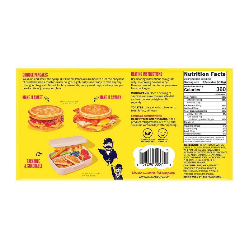 slide 2 of 7, Belgian Boys Griddle Pancakes - 10.6oz, 10.6 oz
