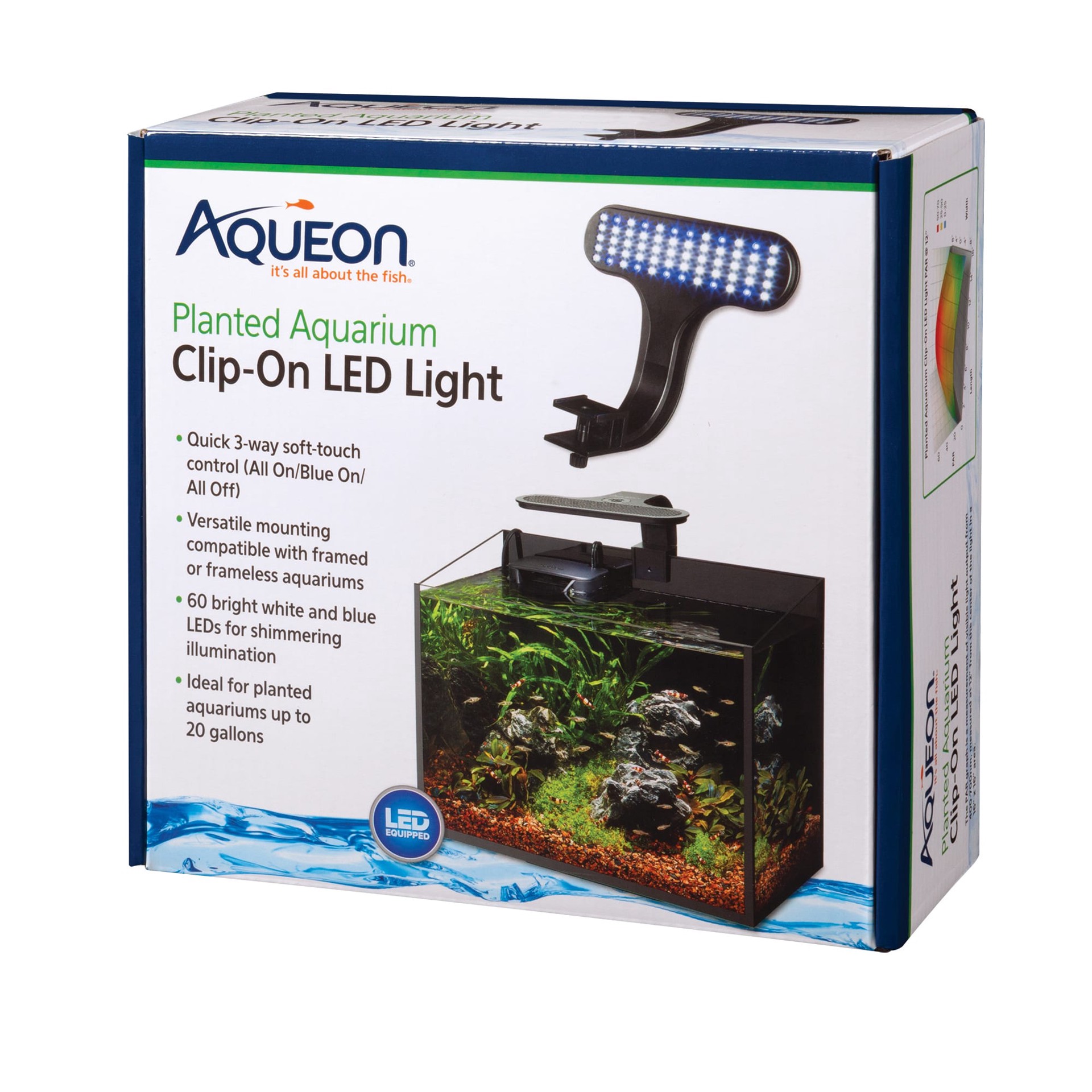 slide 1 of 10, Aqueon Planted Aquarium Clip-On LED Light One Size, 1 ct