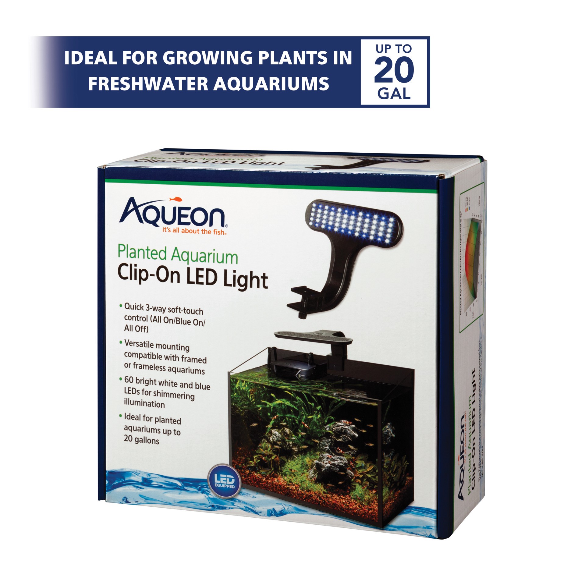 slide 9 of 10, Aqueon Planted Aquarium Clip-On LED Light One Size, 1 ct