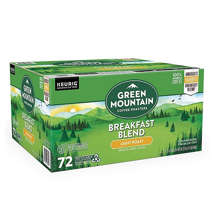 slide 8 of 8, Green Mountain Coffee Breakfast Blend Coffee Keurig K-Cup Pods, 72 ct