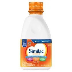Similac Sensitive 0-12 Months Milk-Based Infant Formula with Iron Baby 32 fl oz