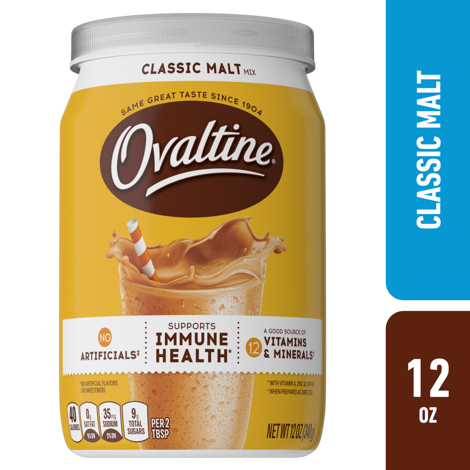 slide 1 of 6, Ovaltine Class Malt - 12 oz, 12 oz