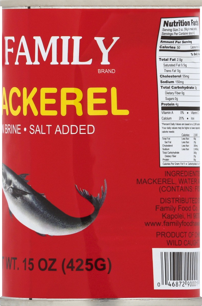 slide 4 of 7, Family Mackerel 15 oz, 