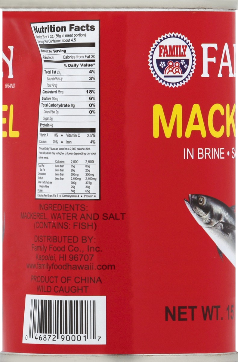 slide 5 of 7, Family Mackerel 15 oz, 