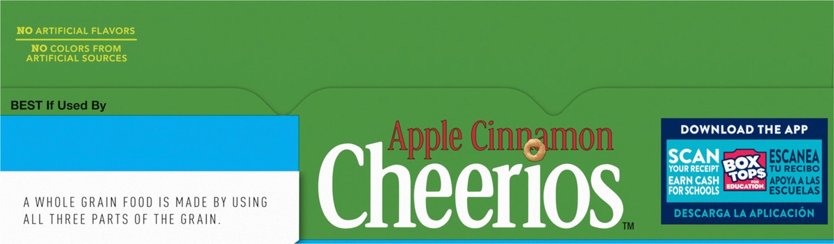 slide 7 of 13, Cheerios Apple Cinnamon Cheerios Heart Healthy Cereal, 14.2 OZ Large Size Box, 14.2 oz