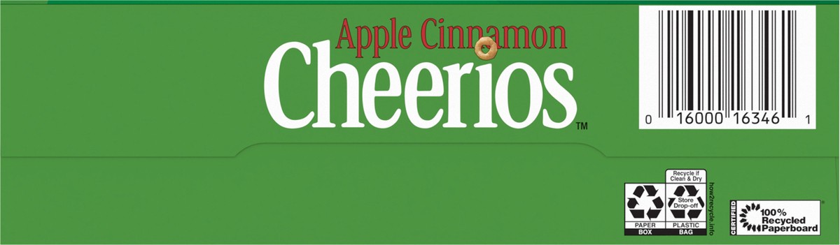 slide 5 of 13, Cheerios Apple Cinnamon Cheerios Heart Healthy Cereal, 14.2 OZ Large Size Box, 14.2 oz