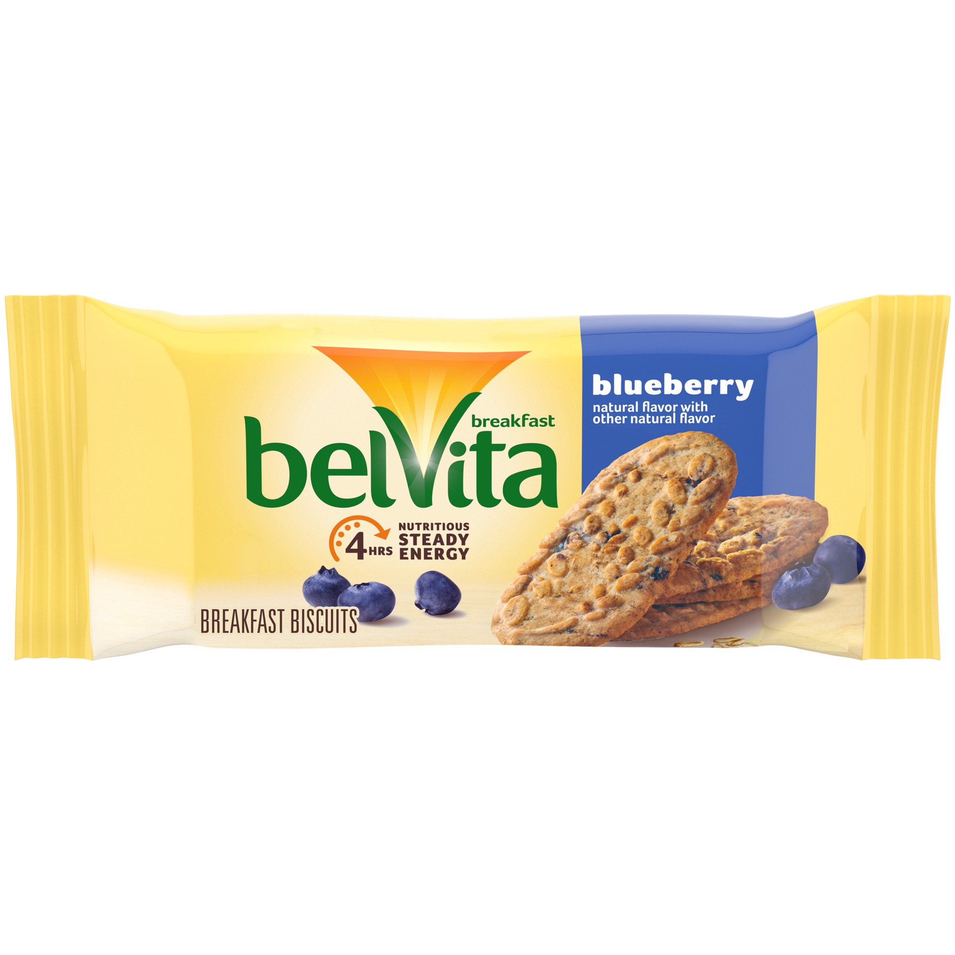 slide 1 of 9, belVita Blueberry Breakfast Biscuits, 1 Pack (4 Biscuits Per Pack), 0.11 lb