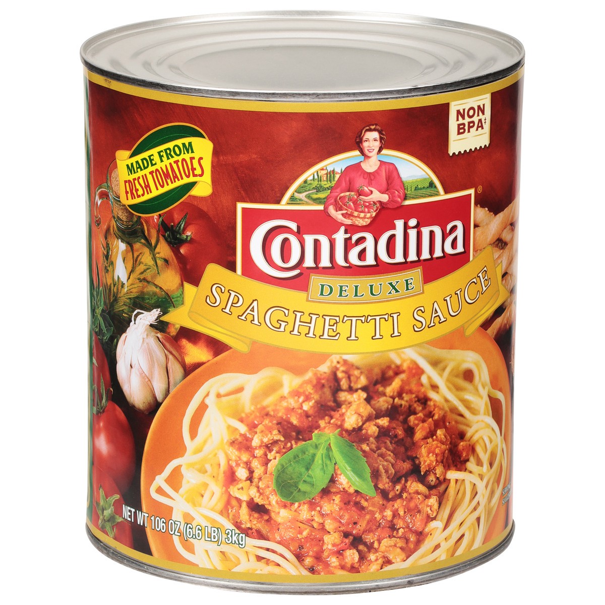 slide 2 of 9, Contadina Deluxe Spaghetti Sauce 106 oz, 106 oz