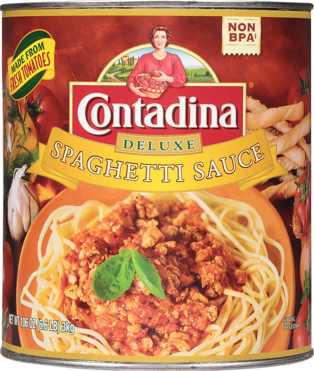 slide 4 of 9, Contadina Deluxe Spaghetti Sauce 106 oz, 106 oz