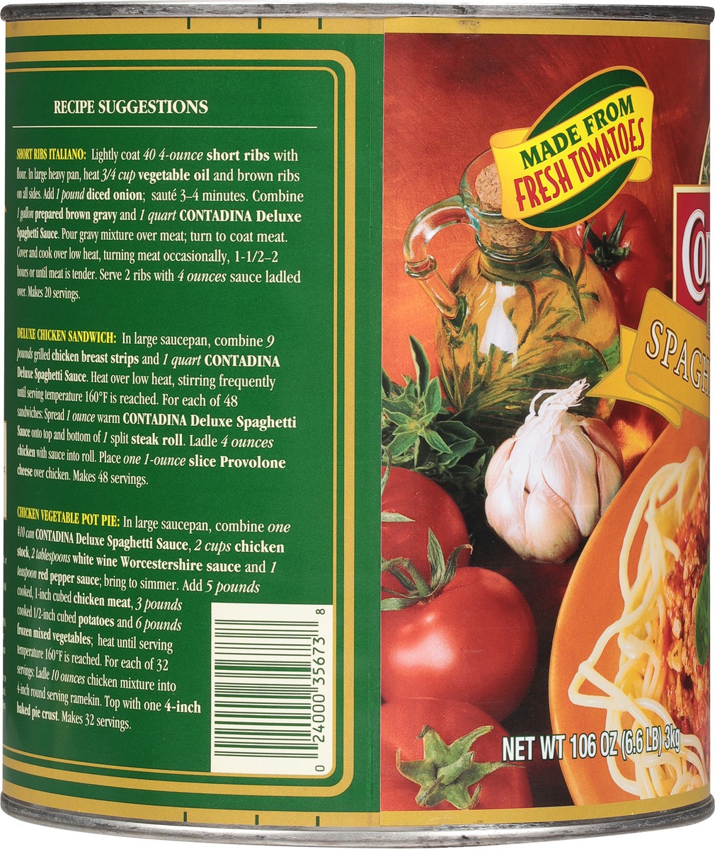 slide 3 of 9, Contadina Deluxe Spaghetti Sauce 106 oz, 106 oz