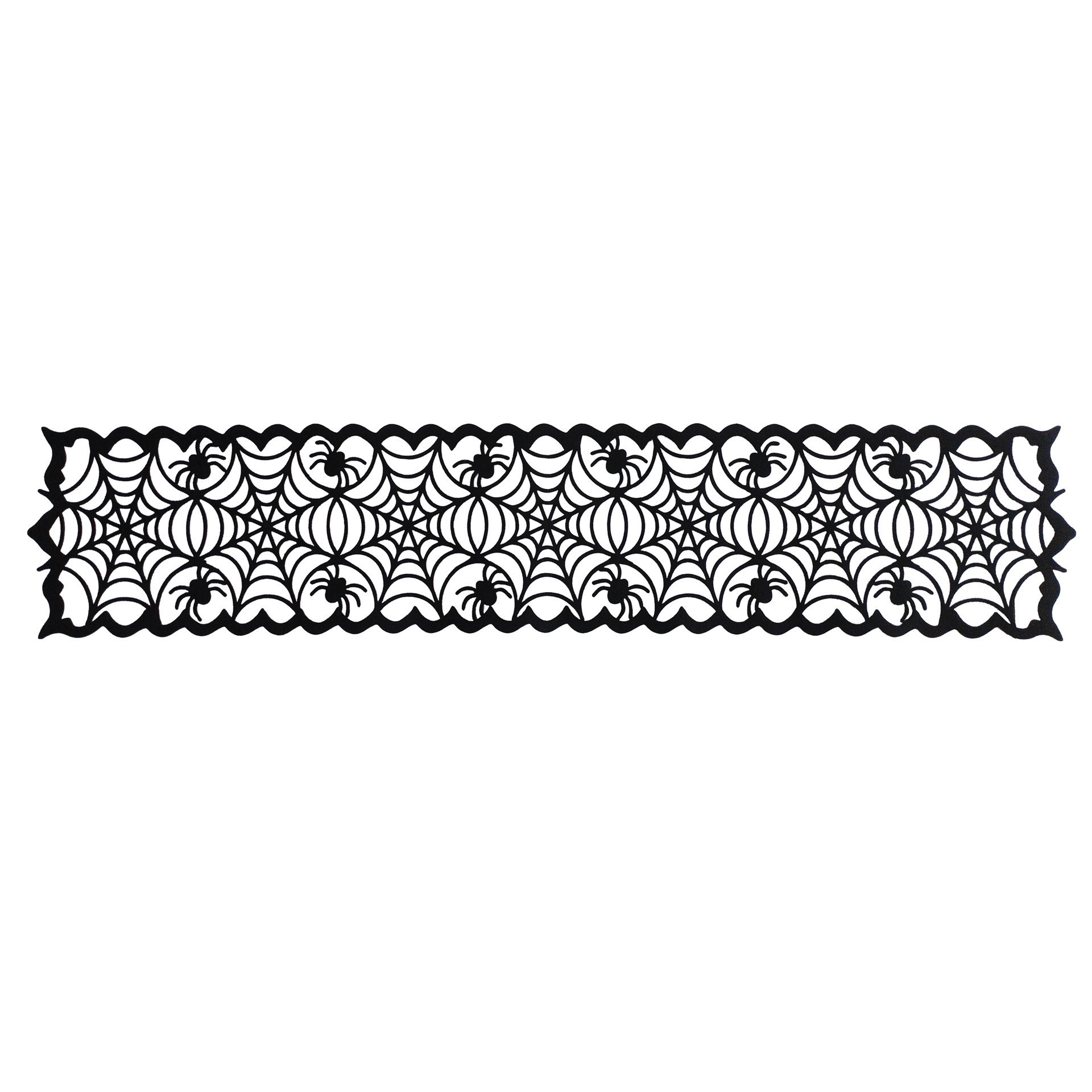 slide 2 of 5, 72" X 13" Spiderweb Table Runner By Celebrate It, 72 in x 13 in