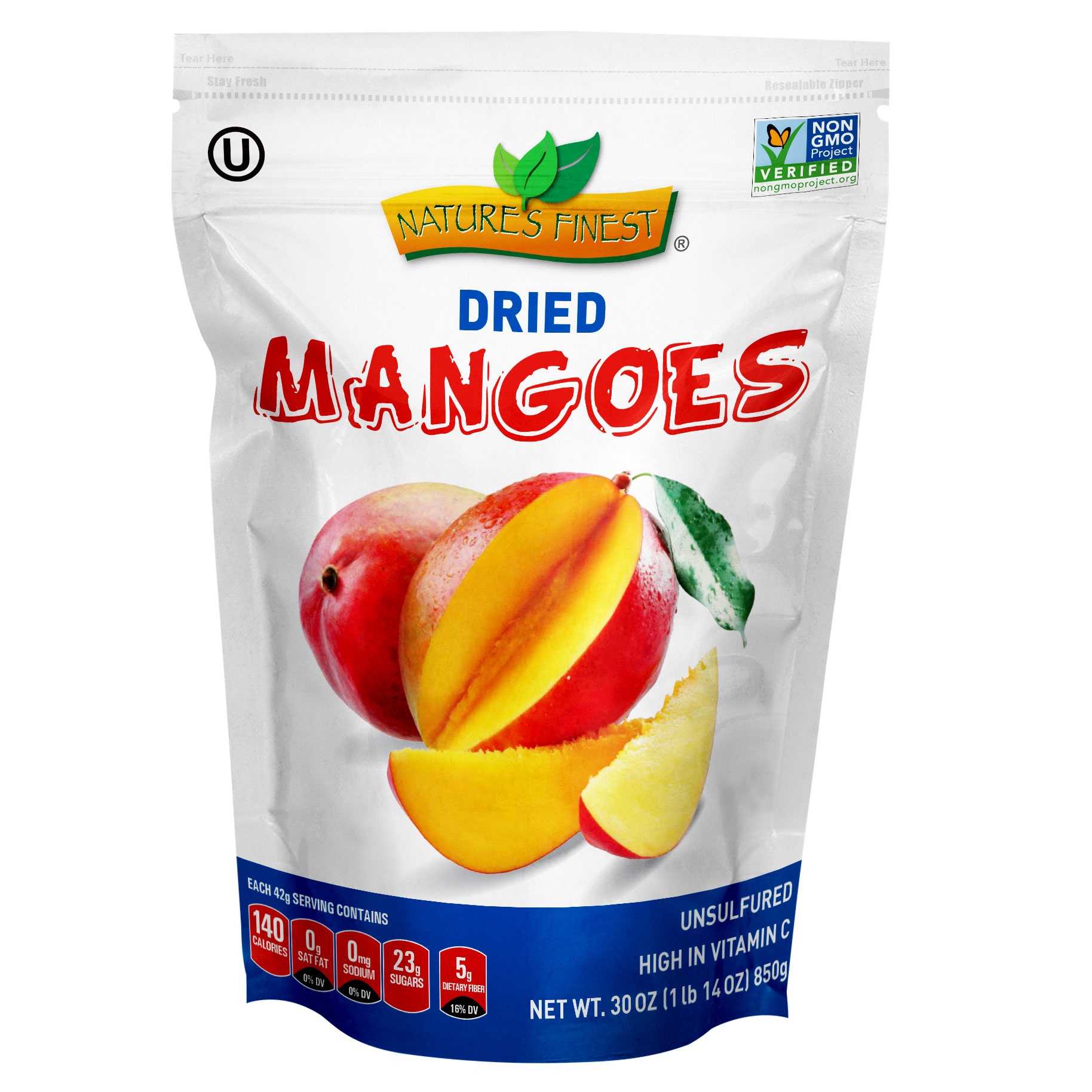 slide 1 of 2, Nature's Finest Dried Mangoes, 