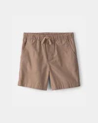 Carters Boys Canvas Shorts - Dark Khaki Brown 8