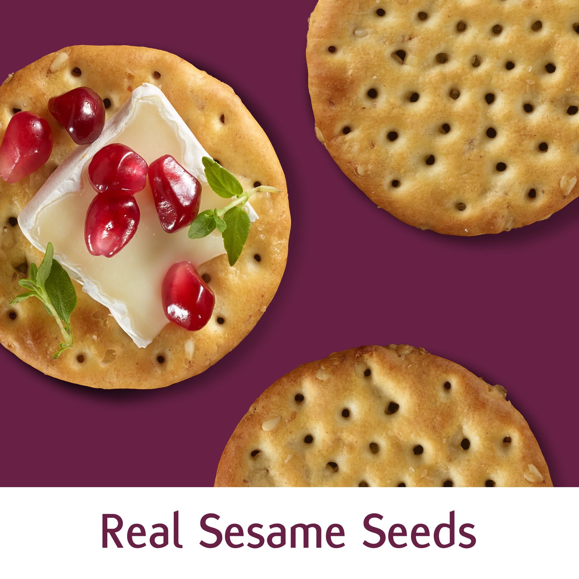 slide 4 of 5, Toasteds Lightly Toasted Toasted Sesame Crackers 8 oz, 8 oz