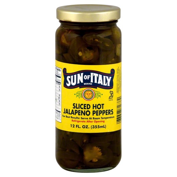 slide 1 of 1, Sun of Italy Jalapeno Peppers, 12 oz