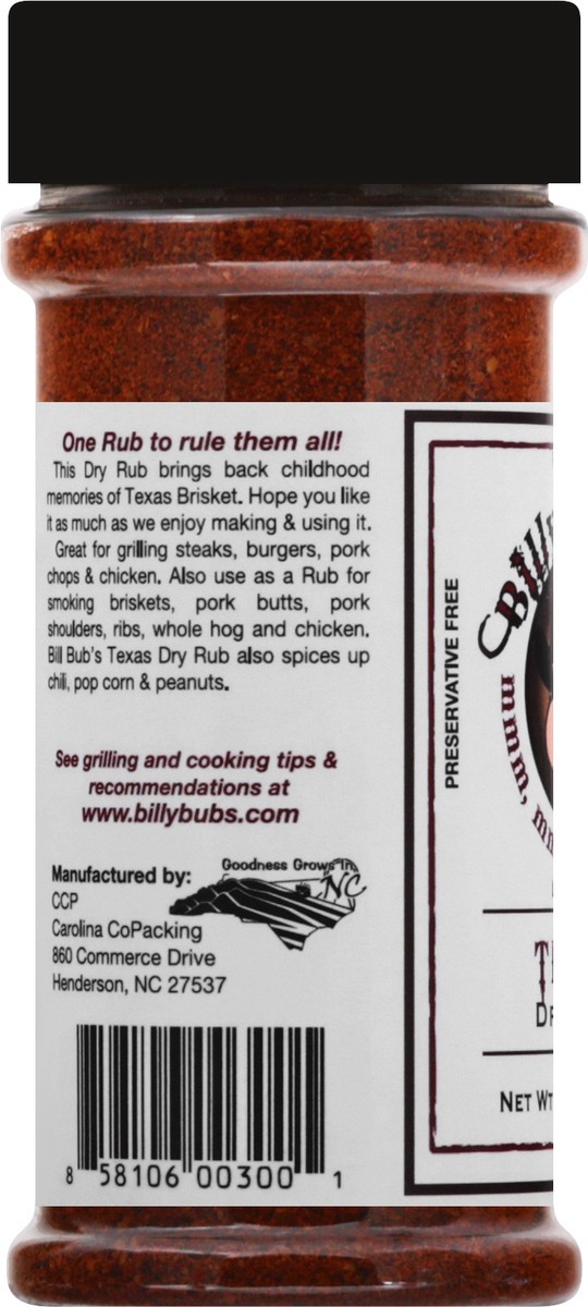 slide 5 of 10, Billy Bubs Texas Dry Rub 4.5 oz, 4.5 oz