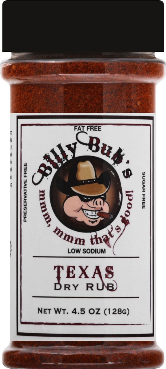 slide 3 of 10, Billy Bubs Texas Dry Rub 4.5 oz, 4.5 oz