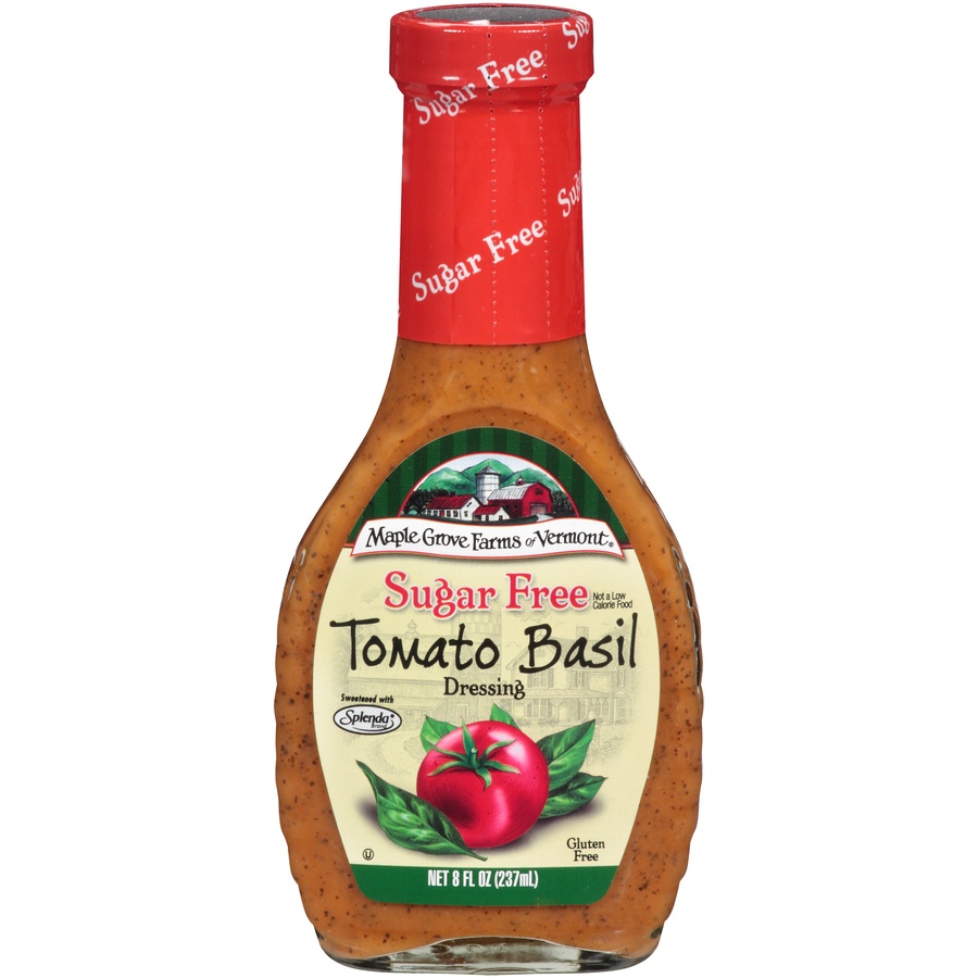 slide 1 of 3, Maple Grove Farms Sugar-Free Tomato Basil Dressing, 8 oz