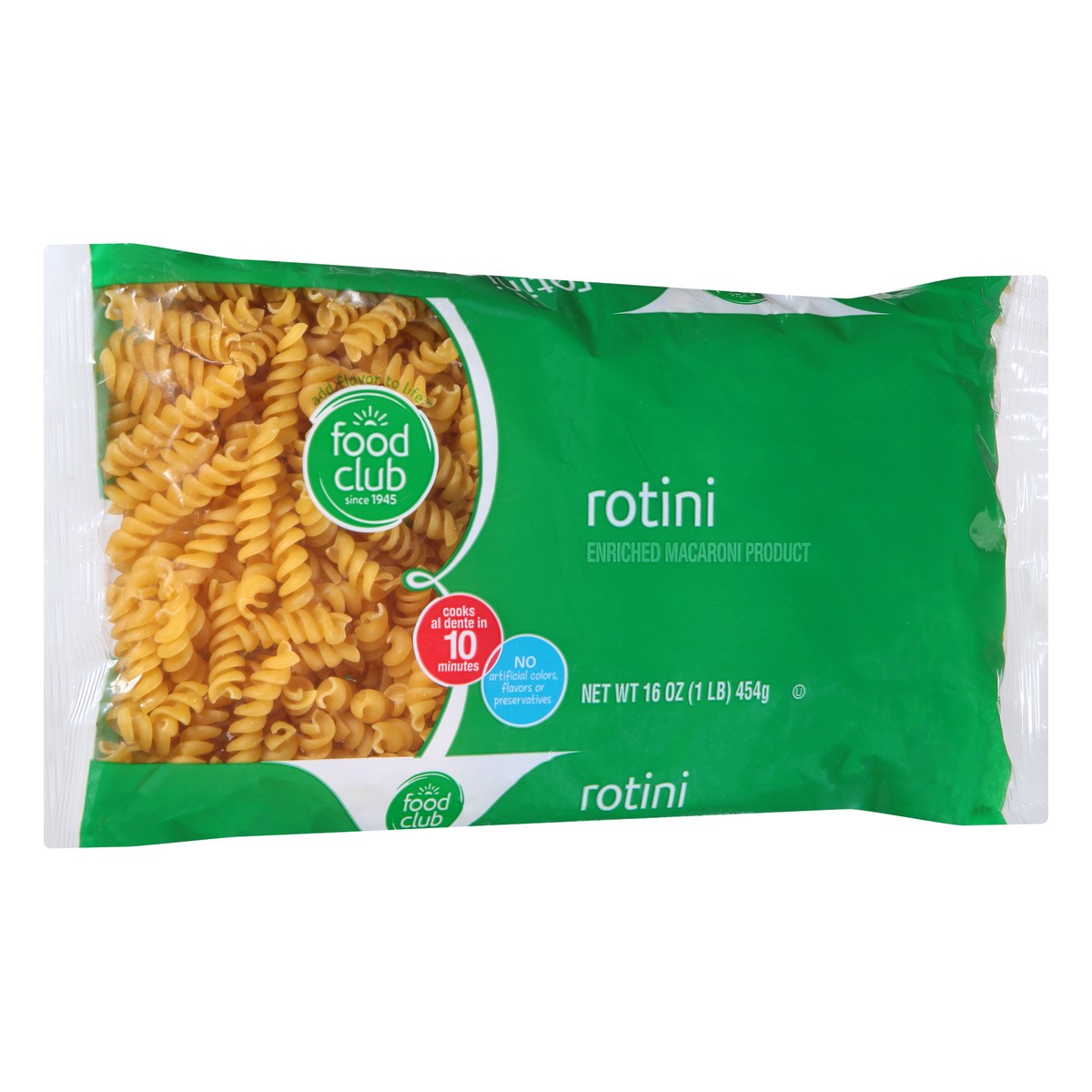 slide 2 of 10, Food Club Enriched Macaroni Product, Rotini, 16 oz