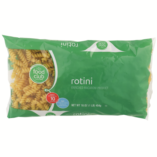 slide 1 of 1, Food Club Enriched Macaroni Product, Rotini, 16 oz